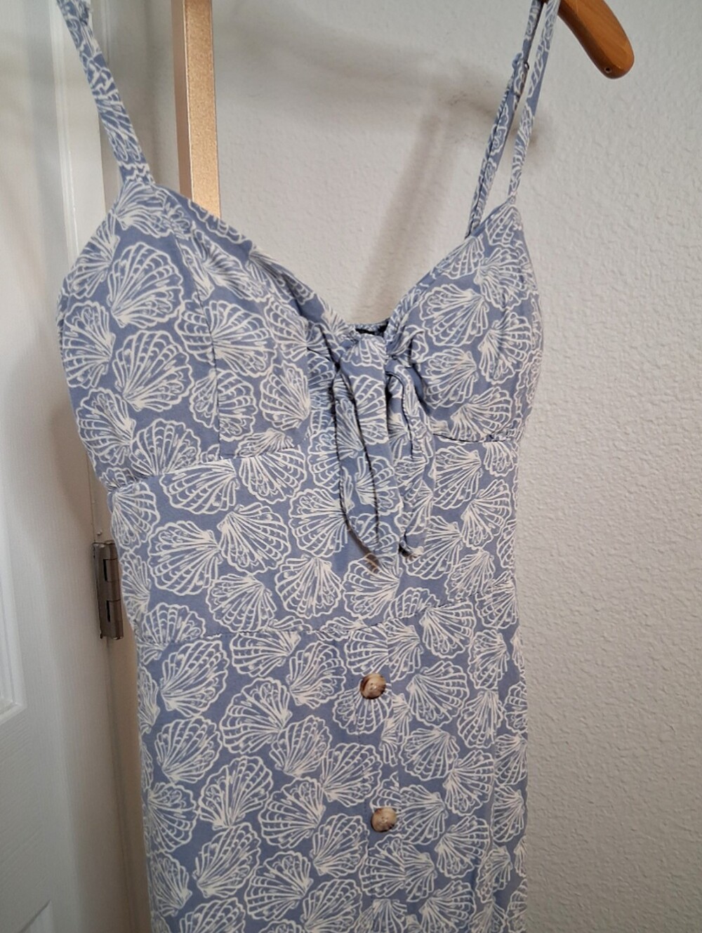 As U Wish Shell Print Midi Dress Juniors Small